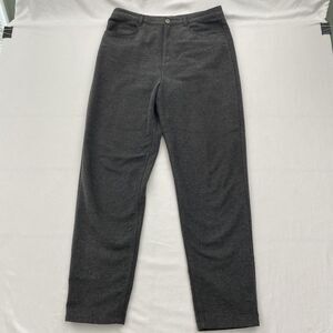 Talbots Pants Straight Leg Womens 12 Gray Soft Heathered Career Preppy Capsule